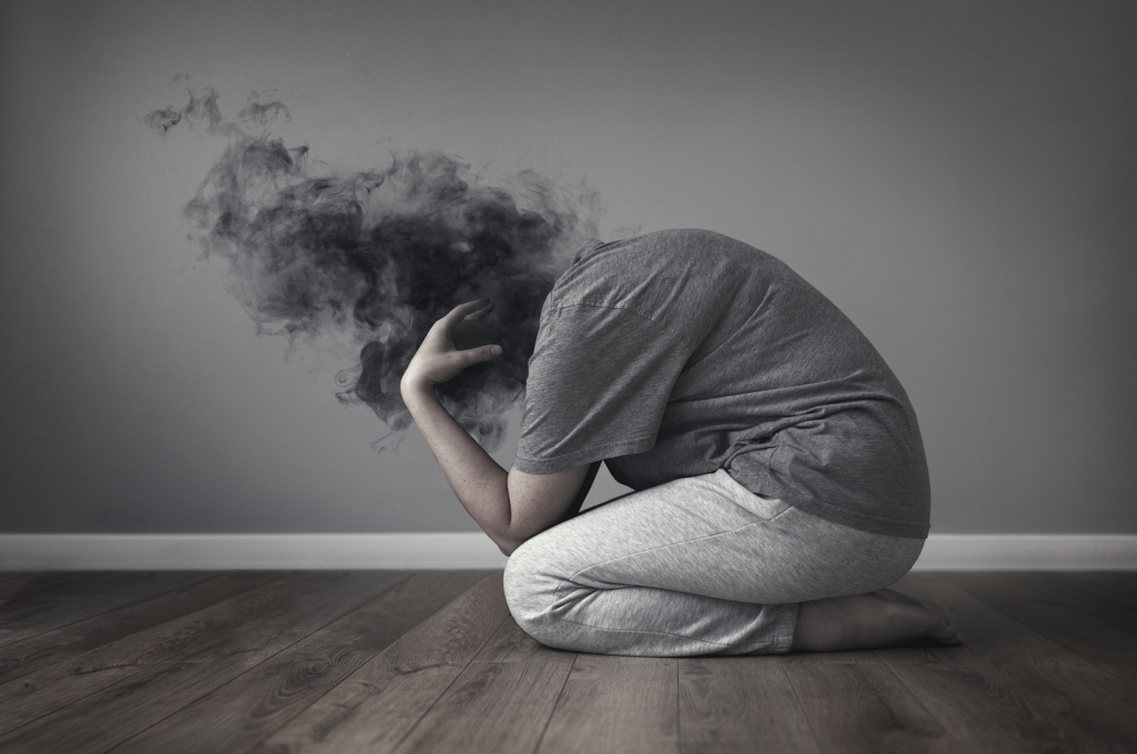 kompozycja-na-depresje-i-zaburzenia-psychiczne kobieta w traumie